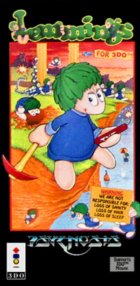 Lemmings 3DO  box art